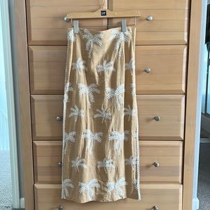 Zara Midi linen skirt